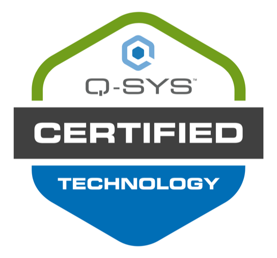 Q-SYS Certified Technology badge